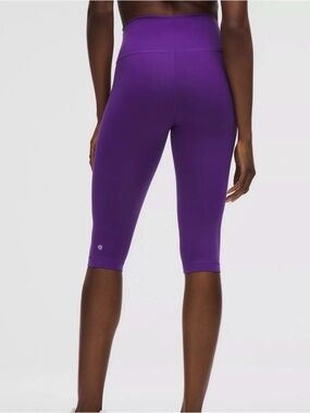 Purple Cropped double sided Lululemon High-Waist Leggings